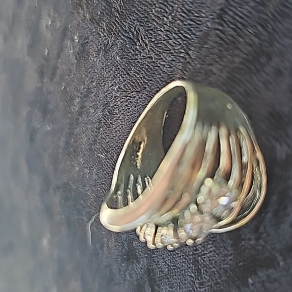 LADIES 925 ISRAEL 5 cz stones Size 9 - Picture 8 of 10